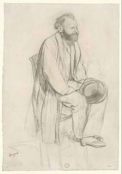 Study for a Portrait of Edouard Manet by Edgar Degas